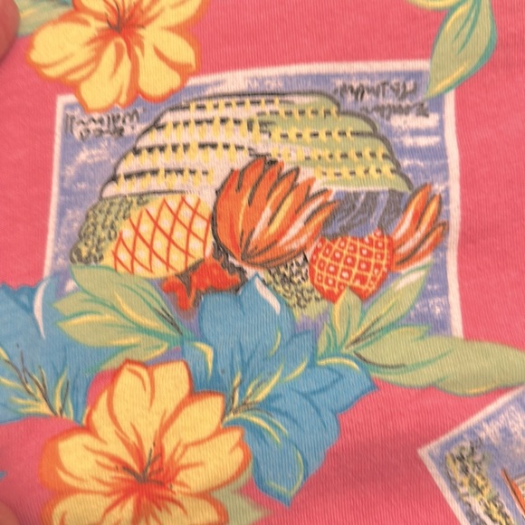 Liz Sport Vintage Tropical Postcard Tee in Petite - Picture 3 of 10